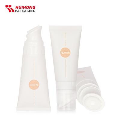 Tubo suave blanco masaje TPE cepillo cara tubo para limpiador facial
